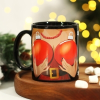 Кружка новогодняя хамелеон Дорого внимание &laquo;Чем больше шары!&raquo;, 350 мл