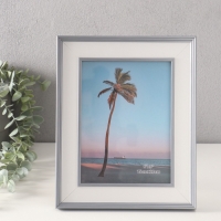 Фоторамка пластик 15х20 см "Романтизм" серая 2,5х21,2х26,2 см