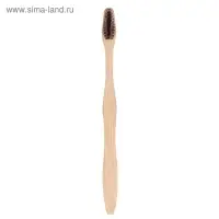 Бамбуковая зубная щётка средней жесткости, микс цветов