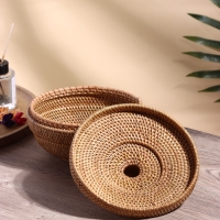 Корзинка плетеная ротанг, 20х20х14 см