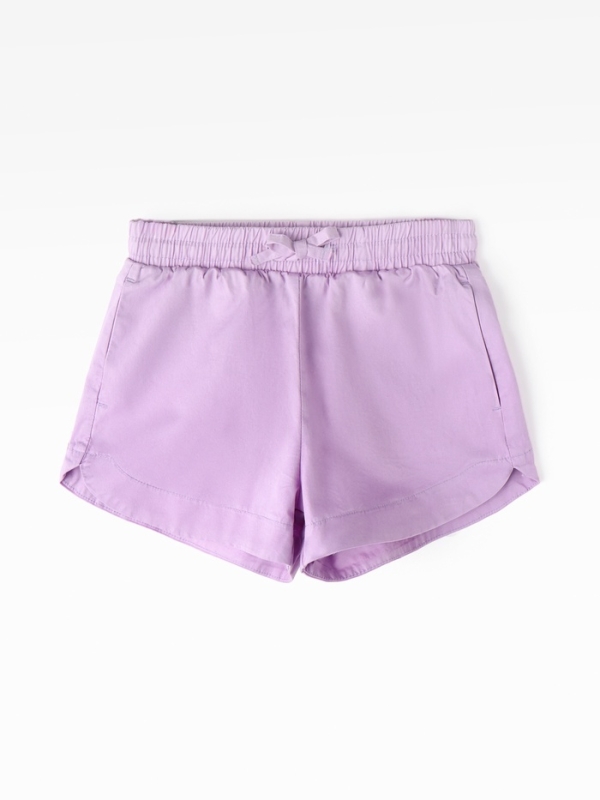 Хлопковые шорты для девочек KAFTAN рост 116, сиреневый Хлопковые шорты для девочек KAFTAN рост 116, сиреневый