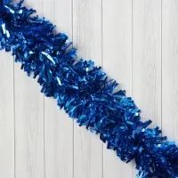 Мишура новогодняя &laquo;Зимнее волшебство. Блеск волн&raquo;, d-9 см, 200 см, синий
