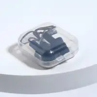 Беруши на шнурке, 3&times;1.7 см, фасовка 10 пар, силиконовые, в футляре, чёрные