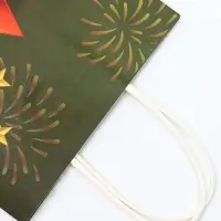 Пакет подарочный крафт &laquo;С 23 Февраля!&raquo; 18&times;8&times;25 См