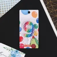 Свеча для торта, цифра &laquo;9&raquo;, разноцветная, 5,5 х 8 см.