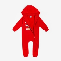 Комбинезон с капюшоном Крошка Я &laquo;Новогодние зверята&raquo;, рост 74-80 см, цвет красный