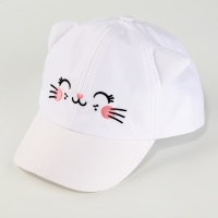 Кепка детская для девочки с ушками &laquo;Кошечка&raquo;, р-р. 48-50