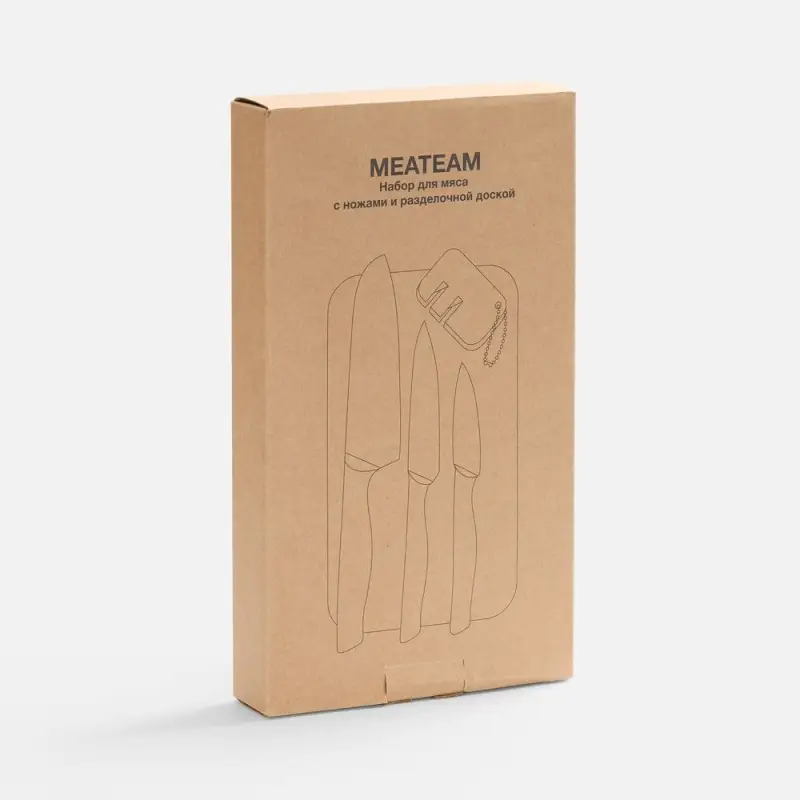 Набор для мяса Meateam с ножами и разделочной доской
