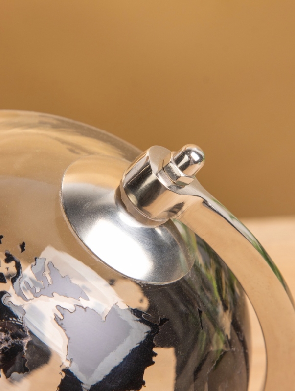 Глобус сувенирный "Сумерки" 12,5х15х20 см, стекло, дерево