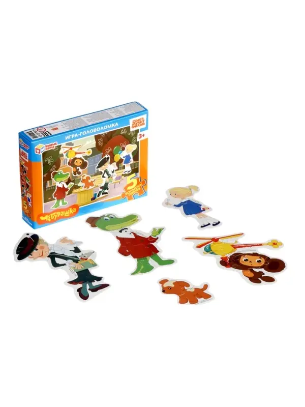 Игра-головоломка с фигурными деталями &laquo;Чебурашка. Золотая коллекция&raquo;
