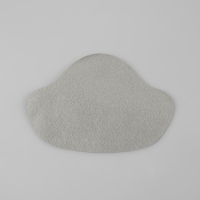 Набор заплаток для ремонта подпяточников обуви, из кожзама, клеевые, 6 шт, цвет серый