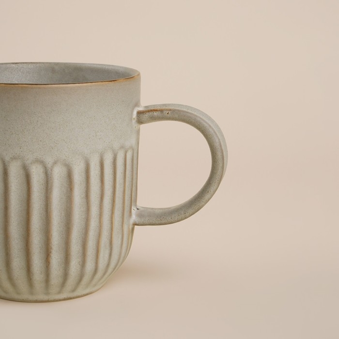 Набор кружек фарфоровых SL Home &laquo;Монти&raquo;, 400 мл, цвет коричневый