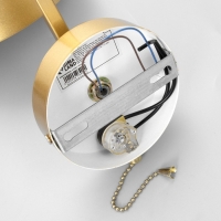 Бра с выключателем "Пиатти" LED 12Вт 4000К золото 15х26х16см