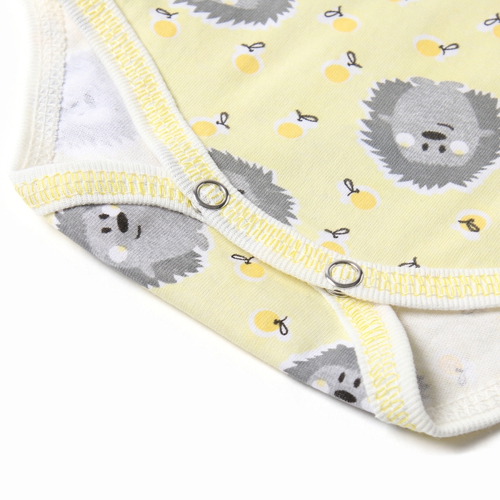 Боди Bloom Baby Ёжики с дл. рукавом, р. 68 см, желтый