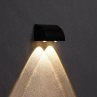 Светильник фасадный &laquo;Каскад&raquo;, FSD-094, 2 Вт, 3000К, 2 луча, IP65, 220 В, металл, черный