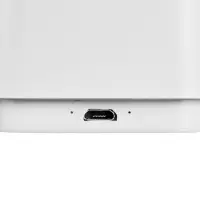 Беспроводная колонка с подсветкой гравировки Glim, белая