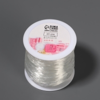 Нить для плетения 100±1м d1мм эластичная силикон прозрачный АУ Нить для плетения 100±1м d1мм эластичная силикон прозрачный АУ