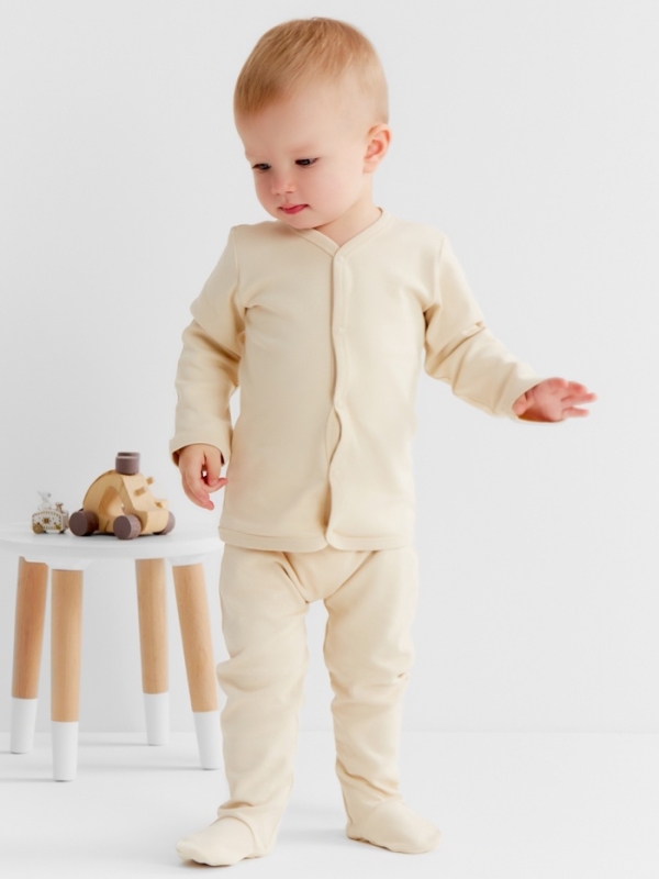 Кофточка детская MINAKU "Nature", цвет бежевый, рост 80-86 см