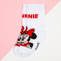 Носки для девочки &laquo;Минни Маус&raquo;, DISNEY, 12-14 см, цвет белый