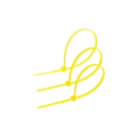 Хомут нейлоновый для стяжки, ТУНДРА, 3,6х200 мм, желтый, 100 шт Хомут нейлоновый для стяжки, ТУНДРА, 3,6х200 мм, желтый, 100 шт