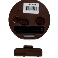 Будильник "Капибара", плавный ход, d=8 см, корпус коричневый