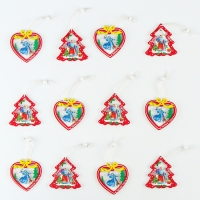 Набор новогодних подвесок, 12 шт., МИКС Набор новогодних подвесок, 12 шт., МИКС