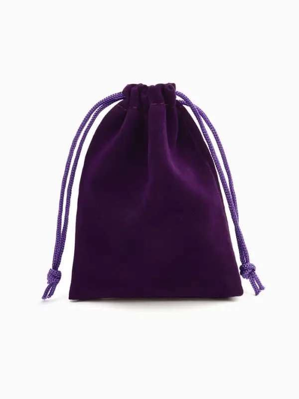 Мешочек бархатный, 7&times;9 см, фиолетовый