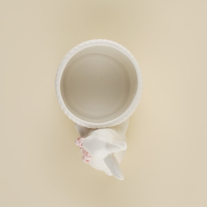 Конфетница SL Home &laquo;Лесные кролики&raquo;, 15&times;9&times;12,5 см, цвет белый