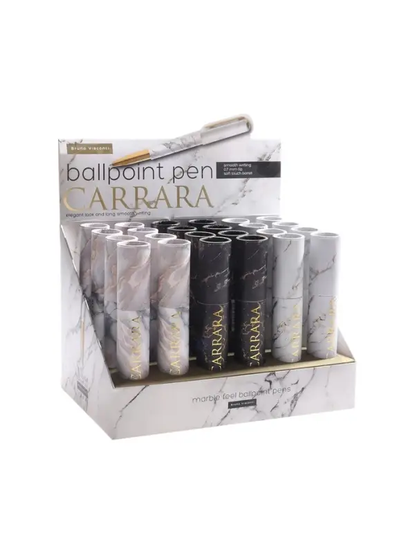Ручка шариковая BrunoVisconti. DreamWrite. Carrara 0.7мм, стерж/син, МИКС