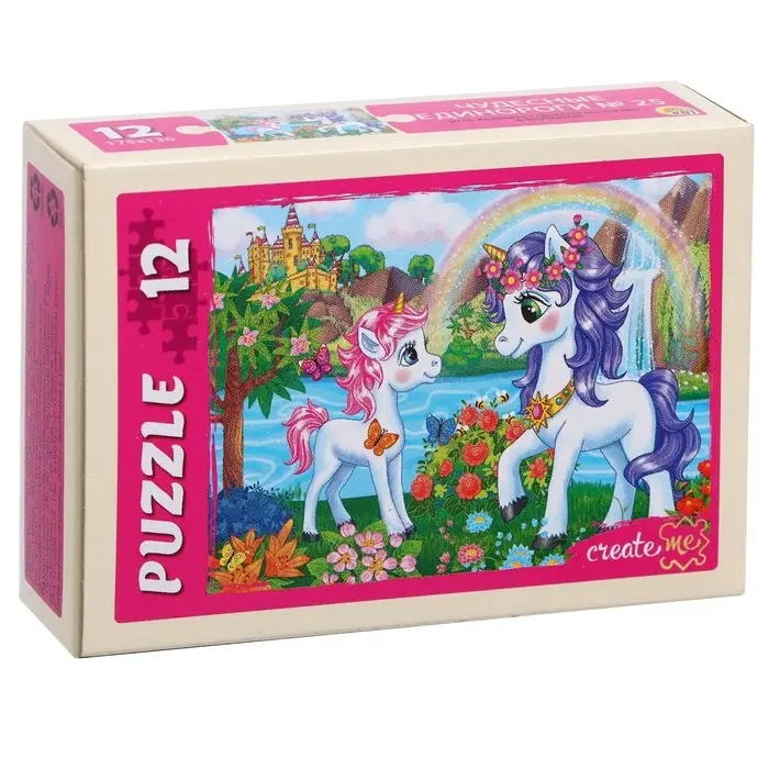 Пазлы &laquo;Чудесные единороги №25&raquo;, 12 элементов