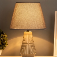 Лампа настольная "Вдохновение" 40Вт Е14 серый 24х24х38см