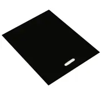 Пакет полиэтиленовый с вырубной ручкой, чёрный, 40&times;50 см, 60 мкм