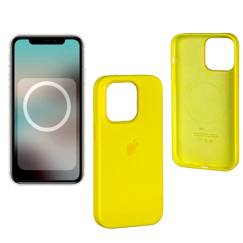 Чехол iPh 14 Pro Silicon Case 100% ORG Yellow