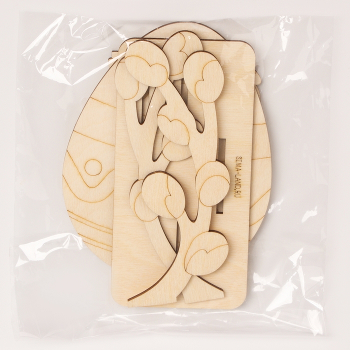 Заготовки для творчества. Роспись по дереву &laquo;Пасха: пасхальный кролик&raquo;