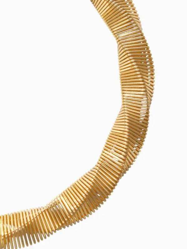 Чокер &laquo;Обруч&raquo; кручённый, цвет золото