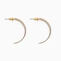 Серьги металл "Дуга" тренд, цвет золото