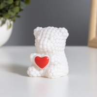 Ночник "Мишка с сердцем" 2Вт LED LR44 белый 4,5х6х7см Ночник "Мишка с сердцем" 2Вт LED LR44 белый 4,5х6х7см