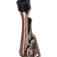 Фиксатор дверной LOCKLAND &ldquo;козья ножка&rdquo;, с автоподъемом, цвет медь