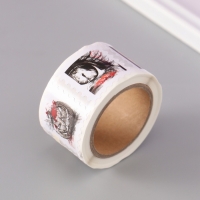 Наклейка бумага "Марки. Хэллоуин" 3х3 см 200 шт в рулоне