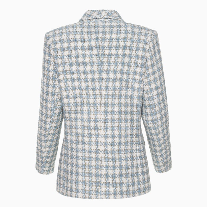 Пиджак твидовый двубортный MIST р. 42, голубой Пиджак твидовый двубортный MIST р. 42, голубой