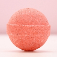 Бомбочка для ванны Love, 130 гр, аромат малинового сорбета, ЧИСТОЕ СЧАСТЬЕ