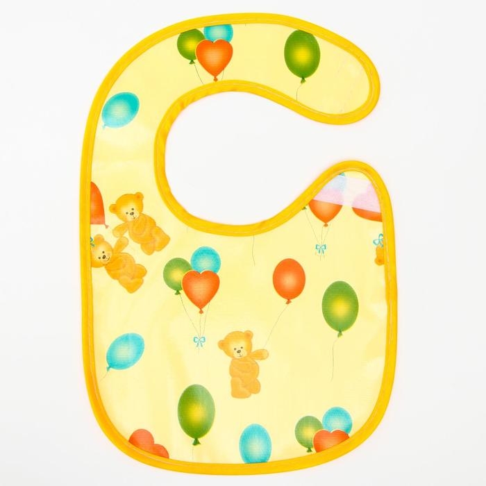 Нагрудник из ткани с ПВХ покрытием, &laquo;Мишки&raquo;, цвет МИКС