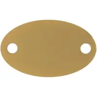 Шильдик металлический Alfa Oval, золотистый