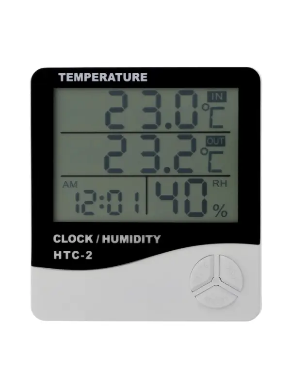 Термометр LTR-16, электронный, 2 датчика температуры, датчик влажности, белый