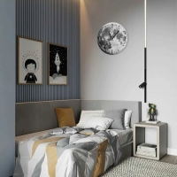 Часы настенные "Luna", Луна, интерьерные, плавный ход, d-33,5 см