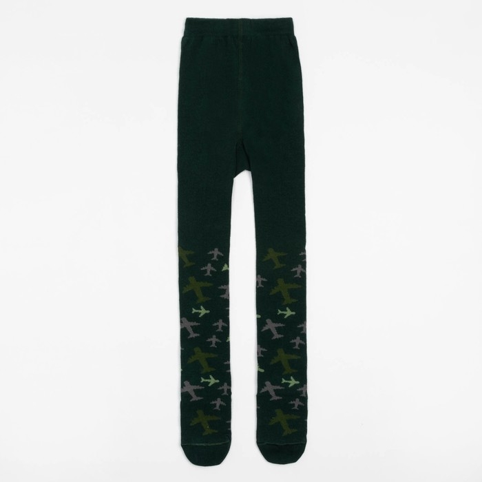 Колготки детские KAFTAN "Самолёты" 116-122 см, зелёный