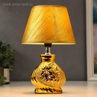 Лампа настольная 16277/1GD Е14 40Вт золото 17х17х26 см RISALUX