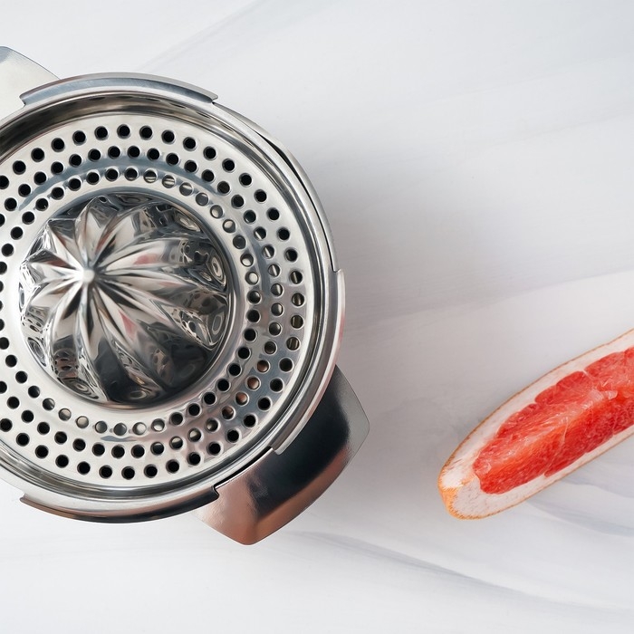 Соковыжималка из нержавеющей стали для цитрусовых, 13&times;10,5 см