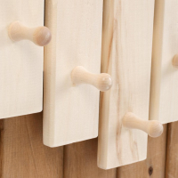 Полка-вешалка большая 5 крючков 33смх39смх45см, липа "Добропаровъ"