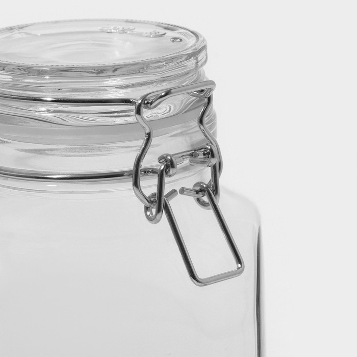 Банка для сыпучих продуктов стеклянная &laquo;Прозрачная&raquo;, 1.5 л